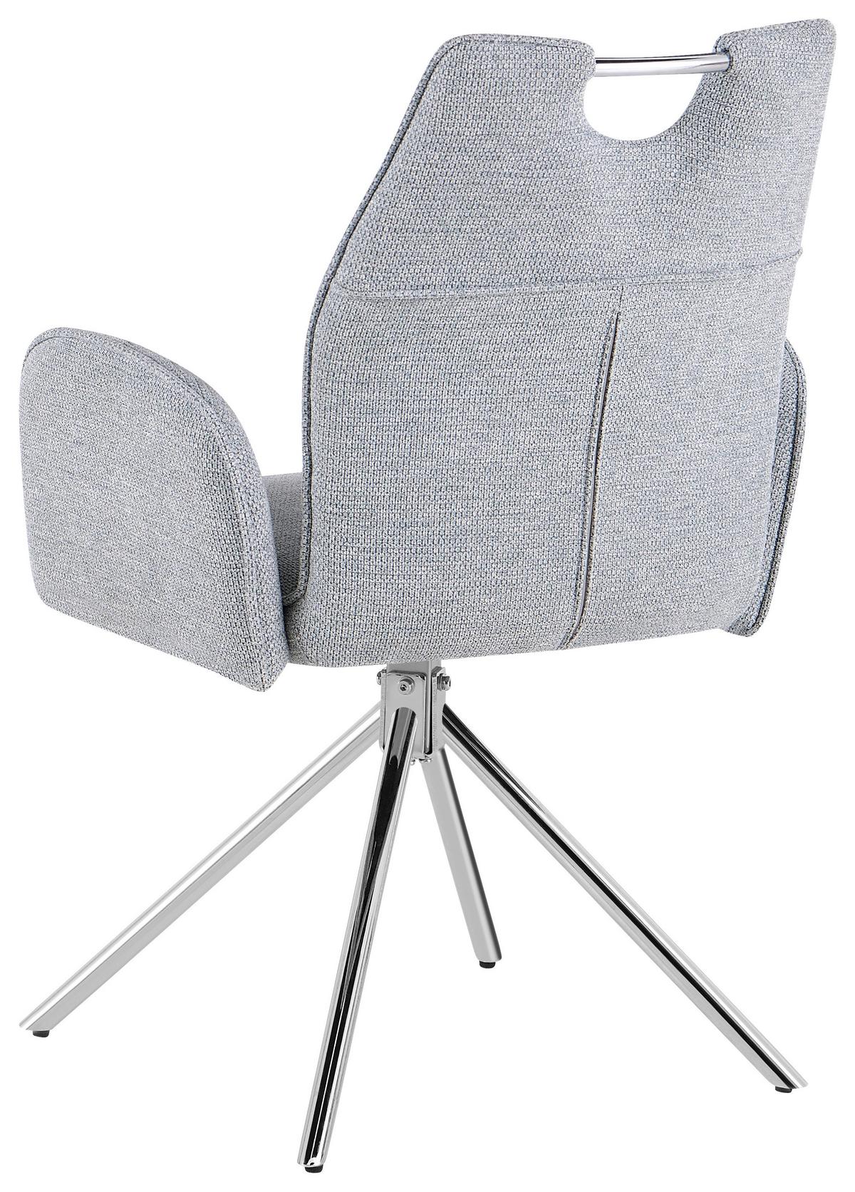 Stolica Brenda - siva/boje kroma, Moderno, metal (65/94/61cm) - Premium Living