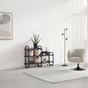 HYLLA BEND -EXKLUSIV- - svart, Modern, metall/trämaterial (115/72/27cm) - Mömax
