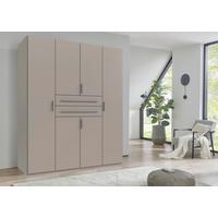 Ormar Sa Klasičnim Vratima Lumio - sahara/siva, Konvencionalno, pločasti materijal/plastika (180/208/58cm) - Modern Living