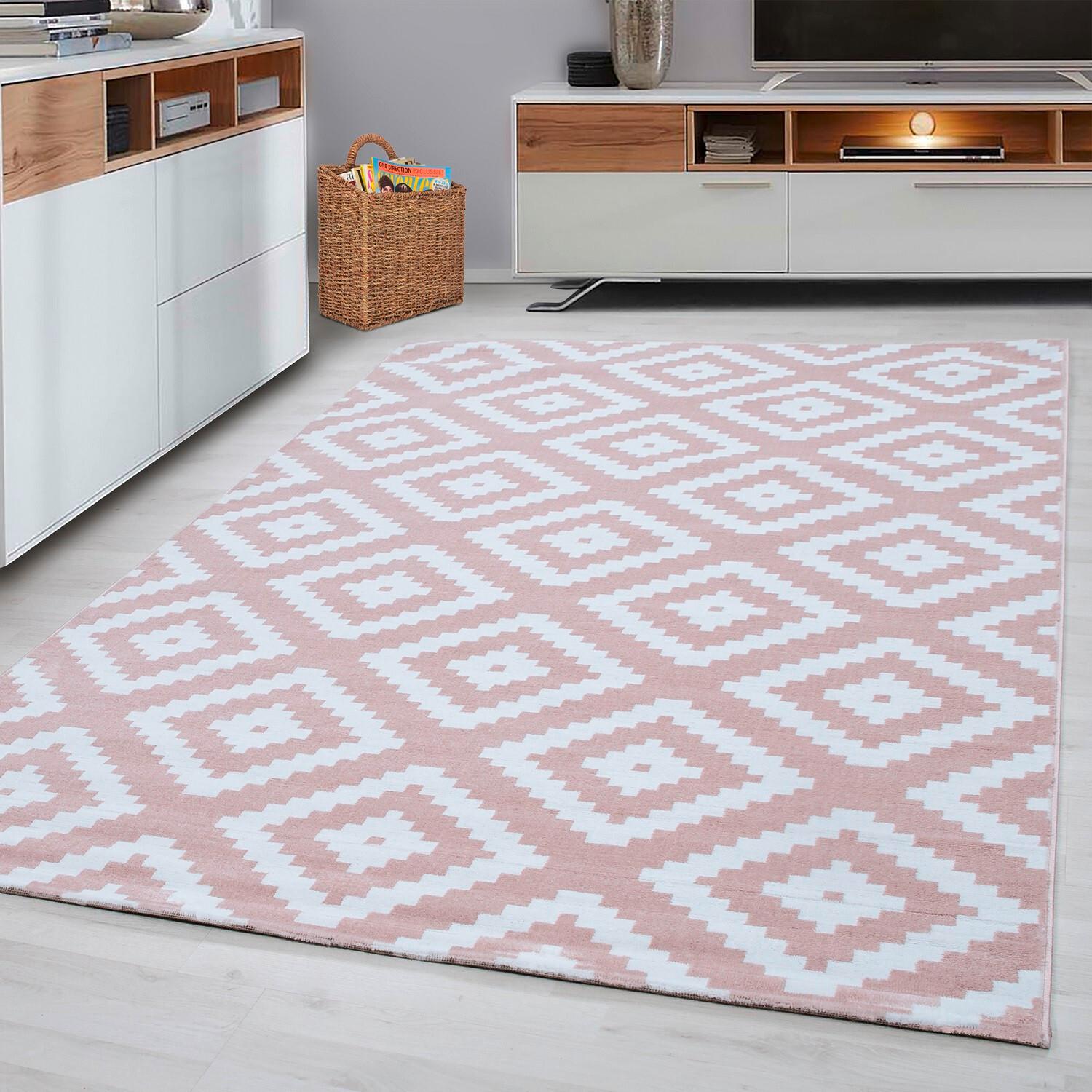Webteppich Plus Pink ca. 240x340cm - Pink, Basics, Textil (240/340cm) - Novel