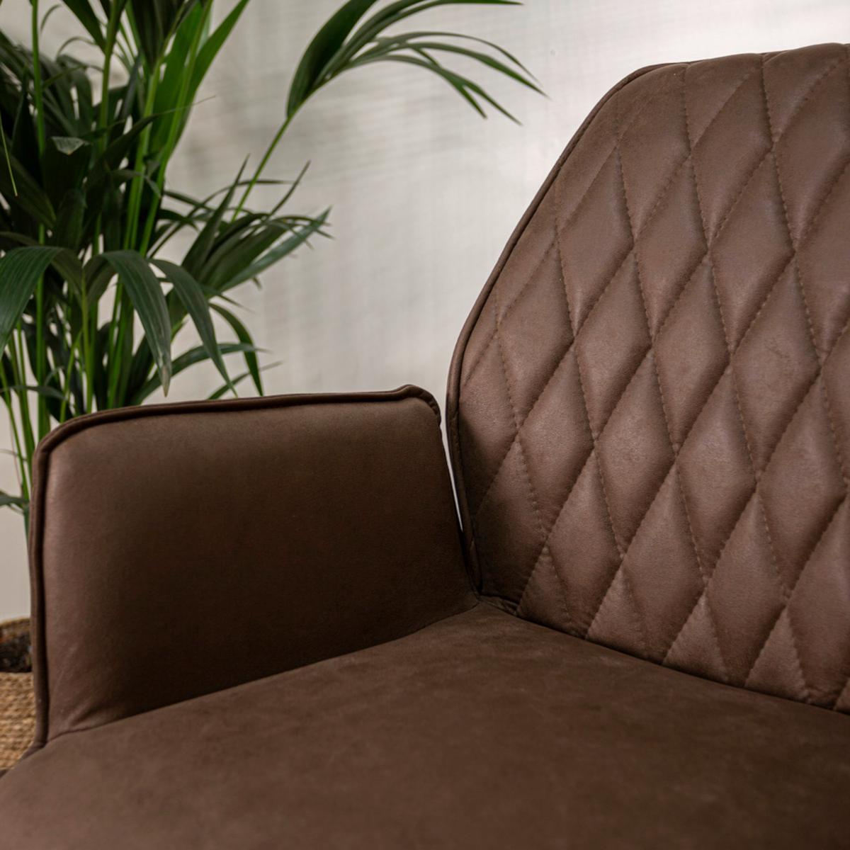 DREHSTUHL KNOX - Taupe/Schwarz, KONVENTIONELL, Textil/Metall (57/87/52cm) - MID.YOU