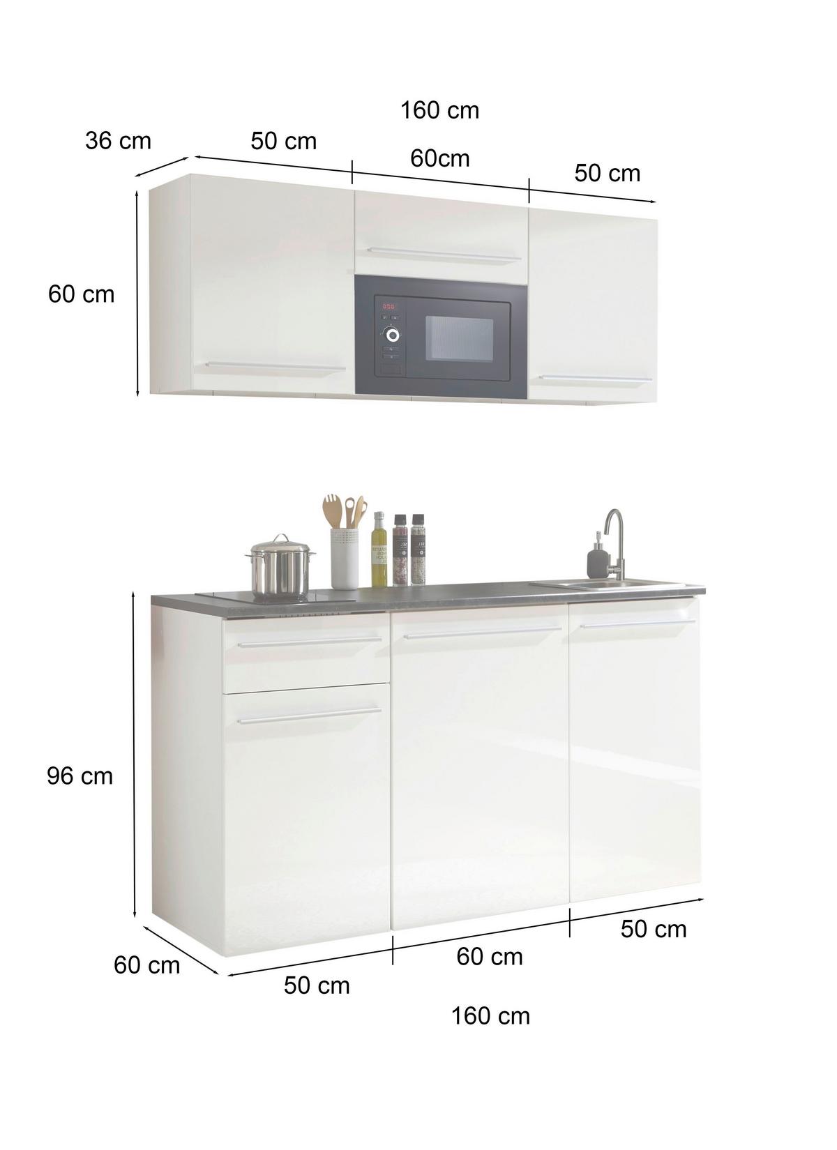 Konyhablokk Gépek Nélkül Jazz Single Z 160 Oak - barna/fekete, Trend, műanyag/faalapú anyag (160cm)
