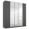 DULAP USI ROTATIVE ALABAMA - argintiu/gri, Modern, material pe bază de lemn (226/229/54cm) - Modern Living