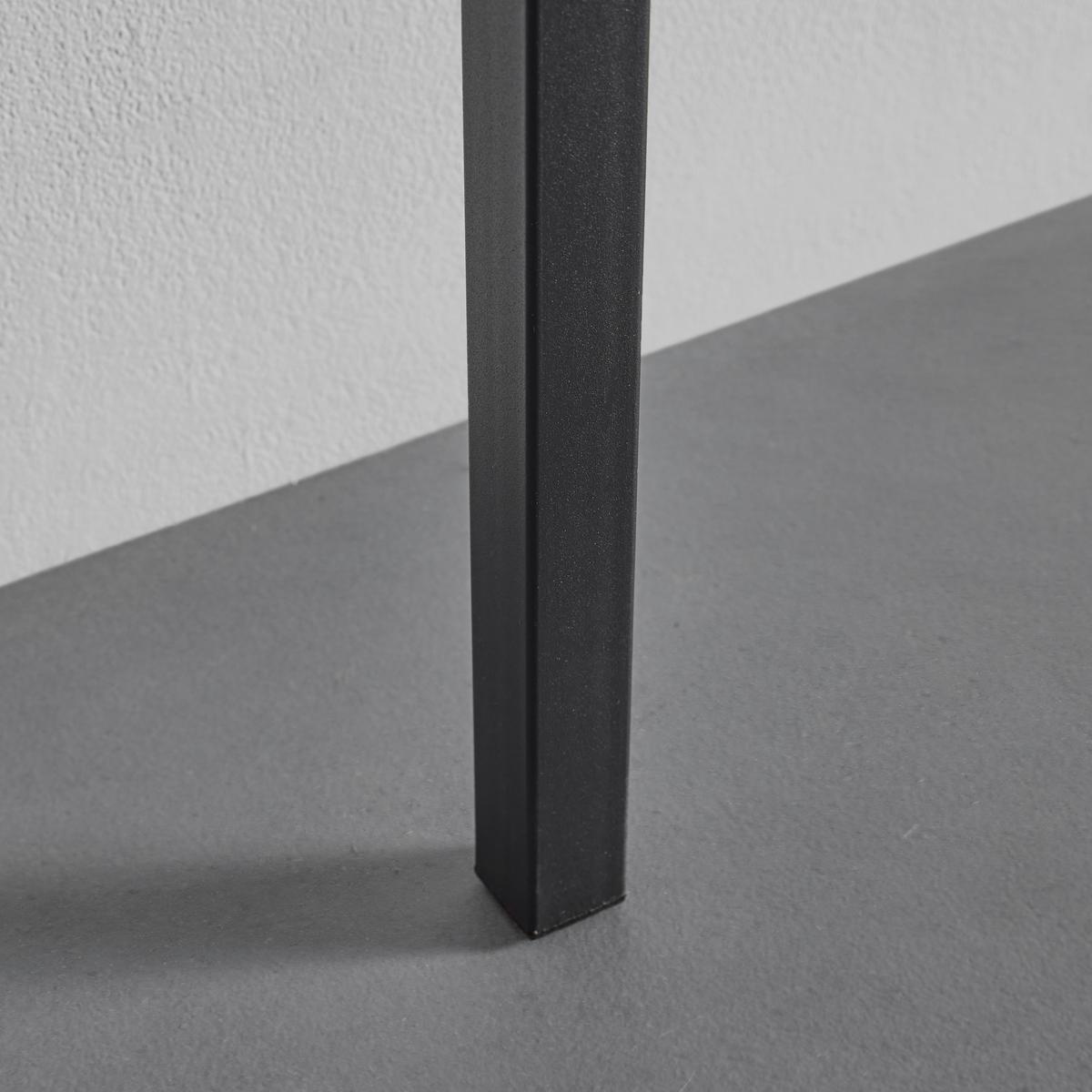 Wandregal Maja Nussbaumfarben MDF ca.80x50 cm - Nussbaumfarben/Schwarz, MODERN, Metall (80/50/180cm) - Bessagi Home