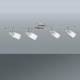 Spotlámpa Max - nikkel színű/fehér, konvencionális, üveg/fém (76cm) - MÖMAX modern living