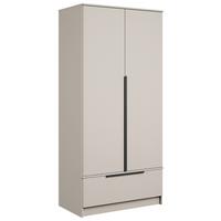 Omara Za Oblačila Spirit, Bež, Kašmir - kašmir/črna, Konvencionalno, kovina/leseni material (90,2/192,9/51cm) - P & B