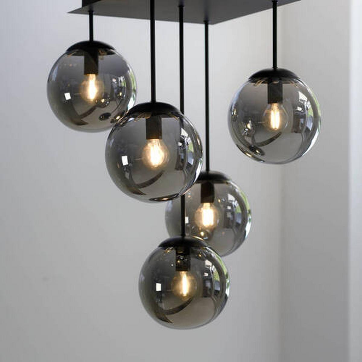 LAMPA SUFITOWA LED BIG WIDOW - czarny, Modern, tworzywo sztuczne/metal (39/39/58,5cm)