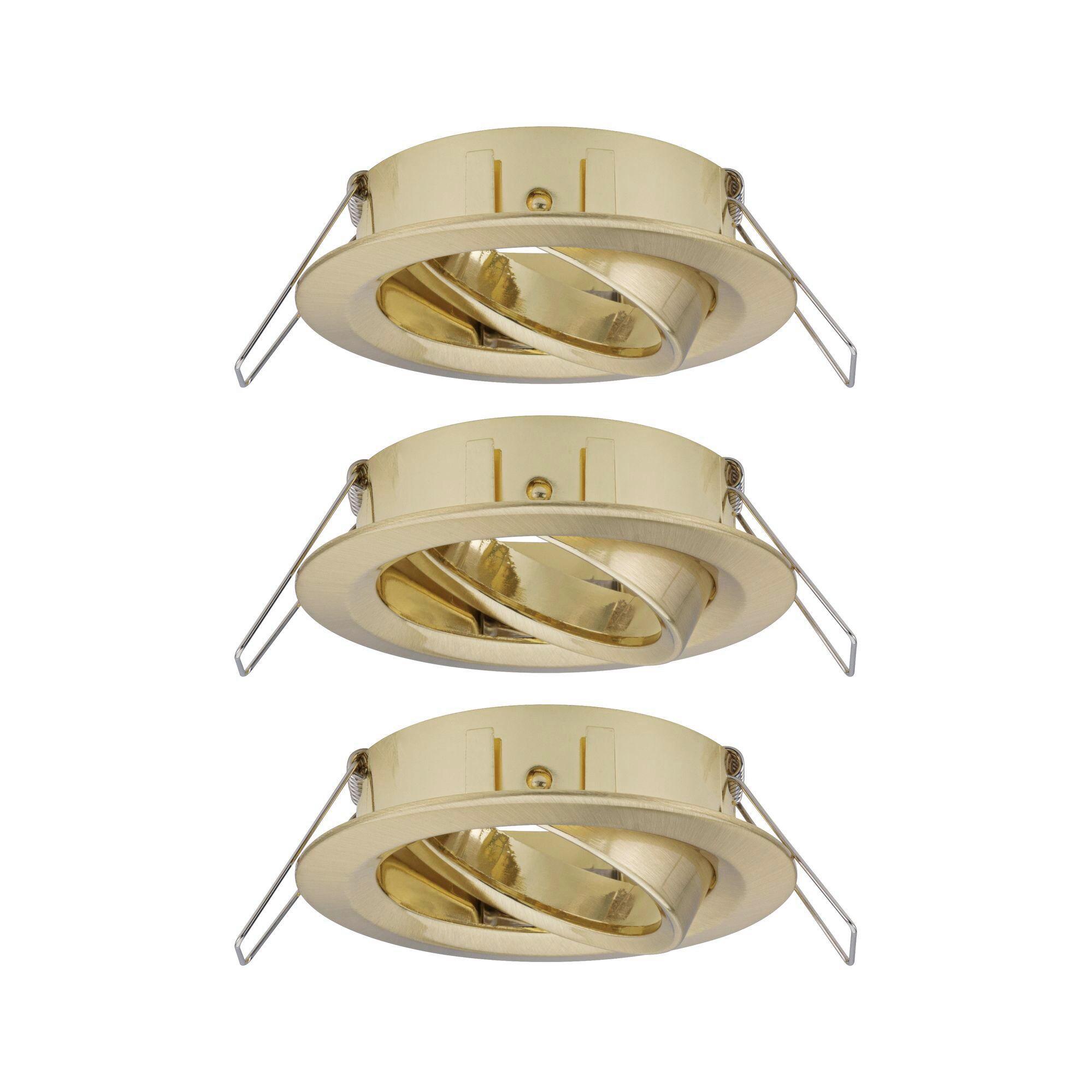 Deckenleuchte Choose Spot Set max. 10 Watt, 3-teilig - Messingfarben, Basics, Metall (8,4cm) - Paulmann