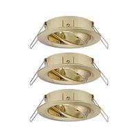 Deckenleuchte Choose Spot Set max. 10 Watt, 3-teilig - Messingfarben, Basics, Metall (8,4cm) - Paulmann