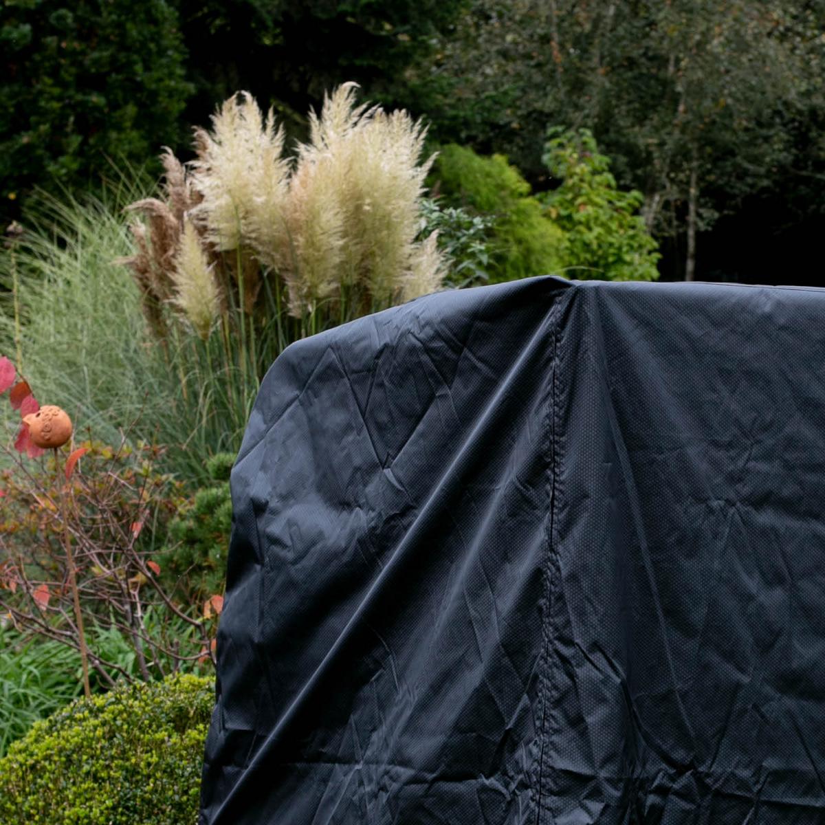 Strandkorb-Schutzhülle Premium Grau - Dunkelgrau, Basics, Kunststoff (128/165/95cm) - Gardenson