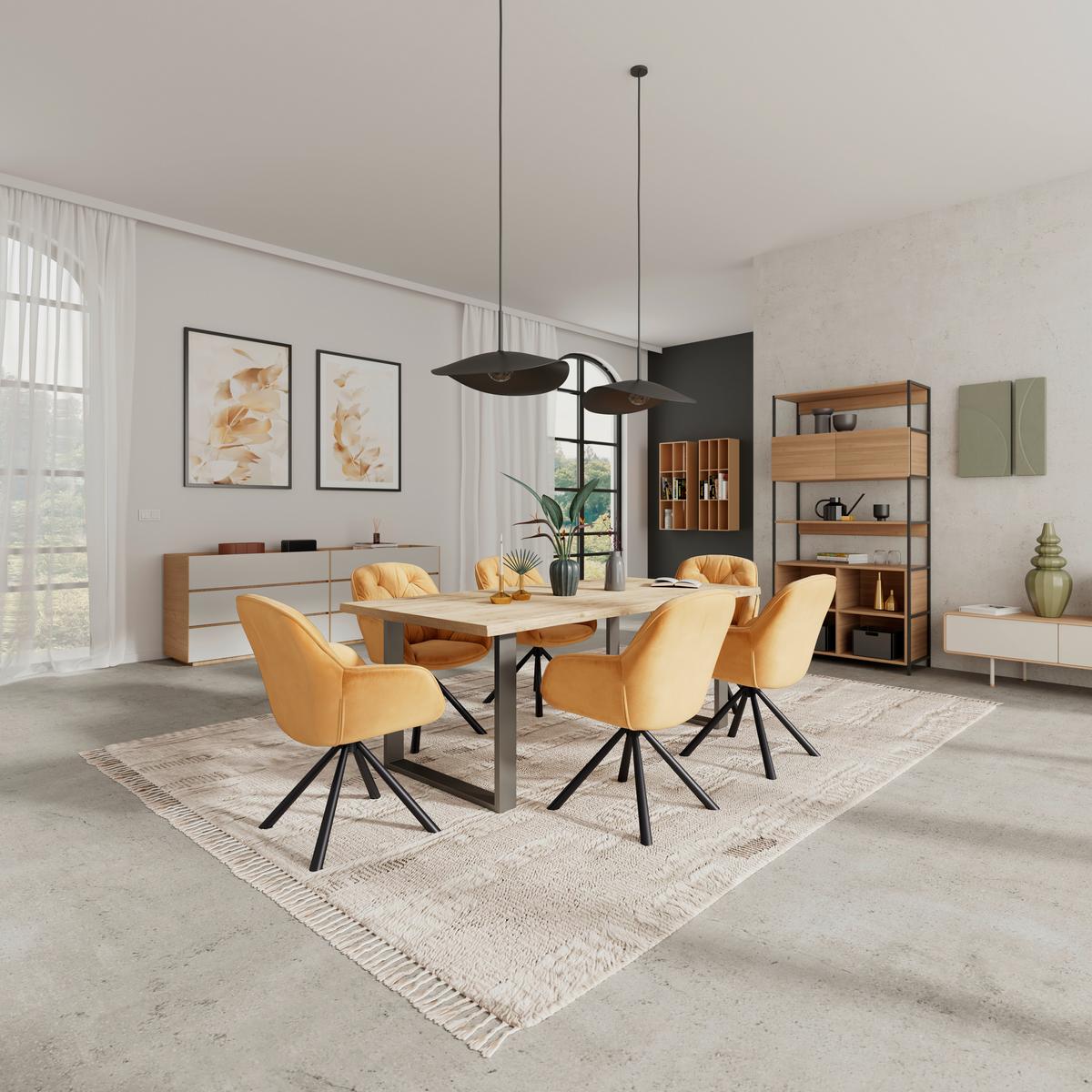 Naslanjač Silvi, Rjava, Žamet, Vrtljiv - črna/rjava, Konvencionalno, kovina/tekstil (62/85/62cm)