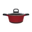Fleischtopf Desiree in Rot/Schwarz - Klar/Rot, MODERN, Glas/Kunststoff (24/11,5cm) - Mömax modern living