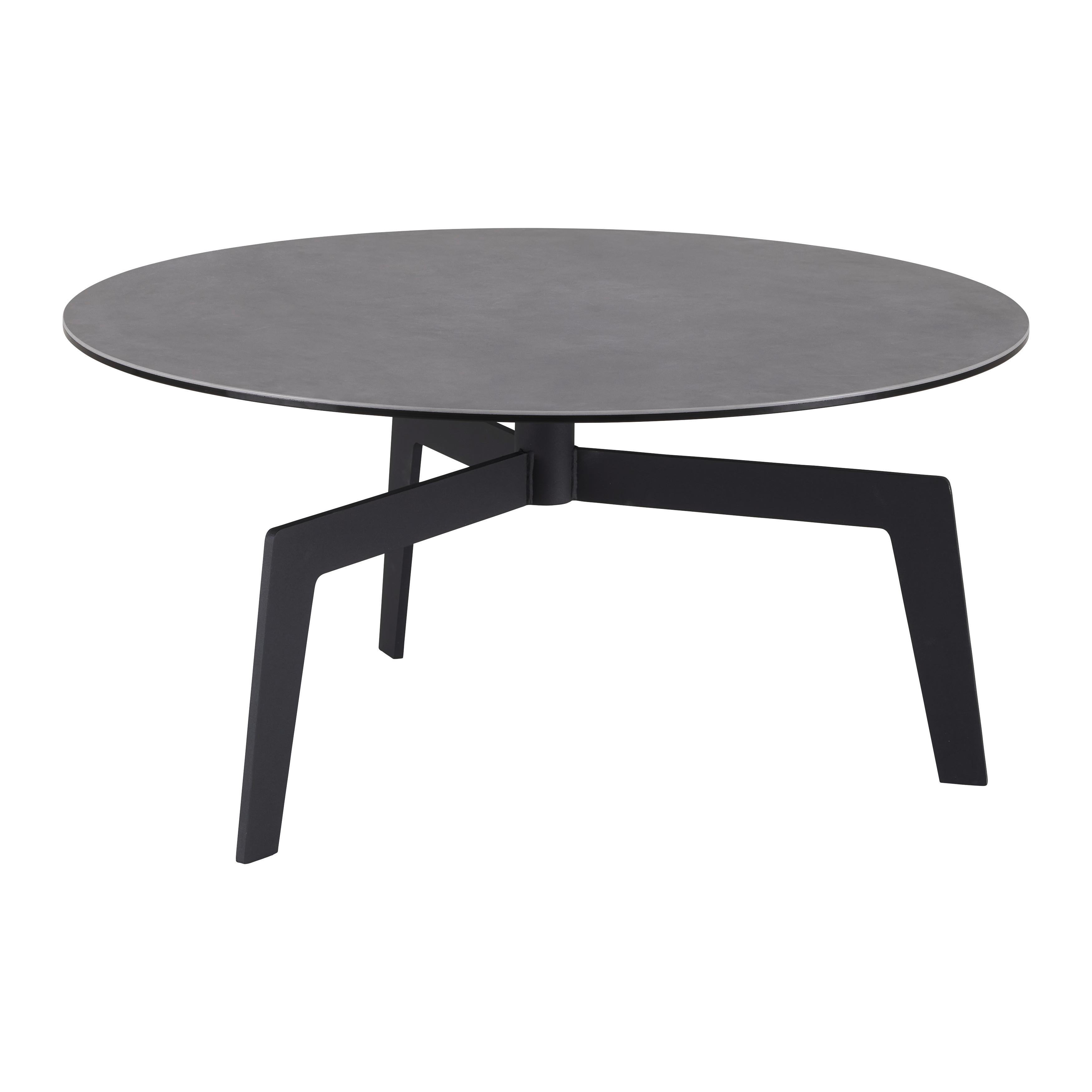 Couchtisch Buena Vista Anthrazit/Schwarz - Anthrazit/Schwarz, MODERN, Glas/Keramik (80/80/38cm) - Premium Living