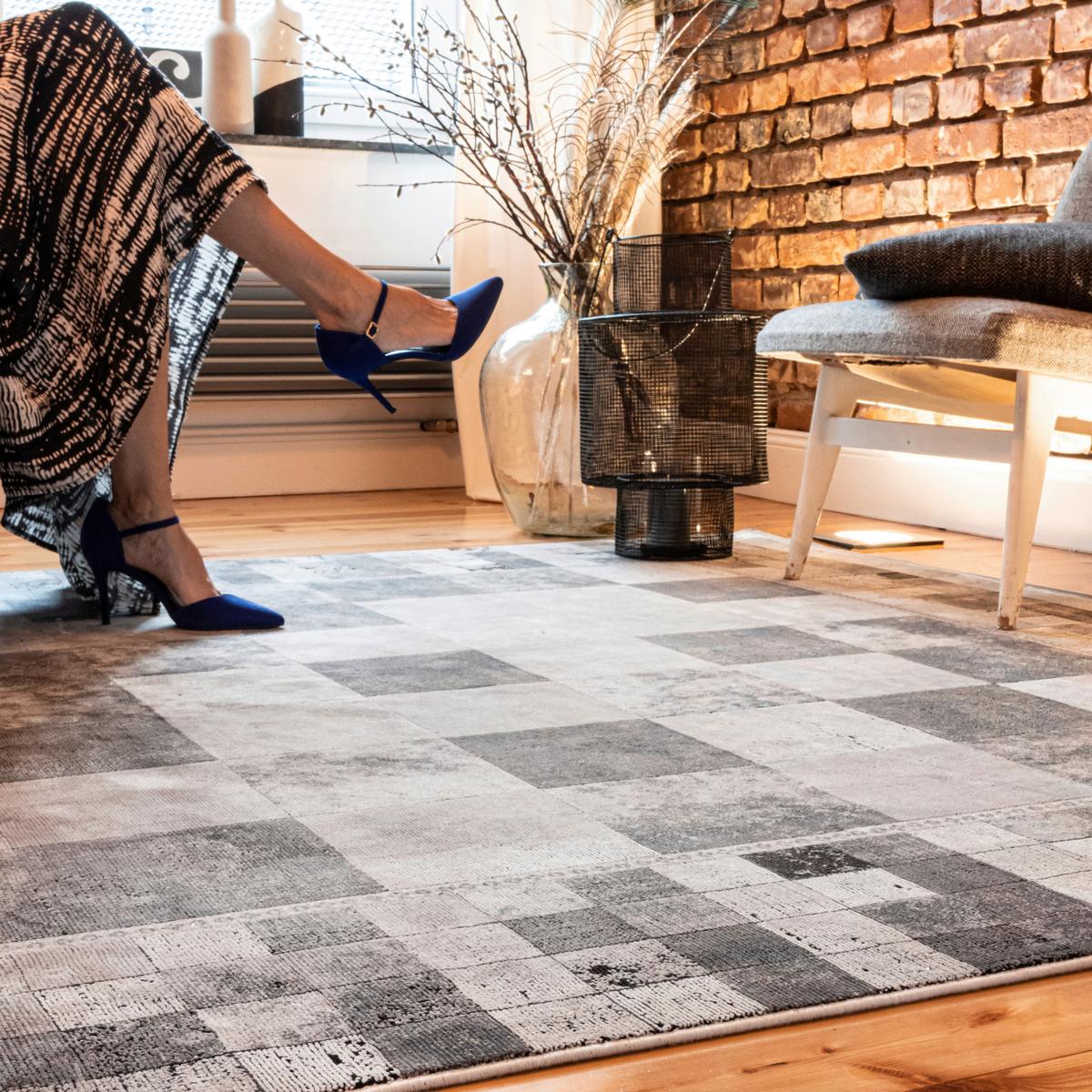 Webteppich My Eden Of Obsession - Beige/Grau, Design, Textil (240/340cm) - Novel