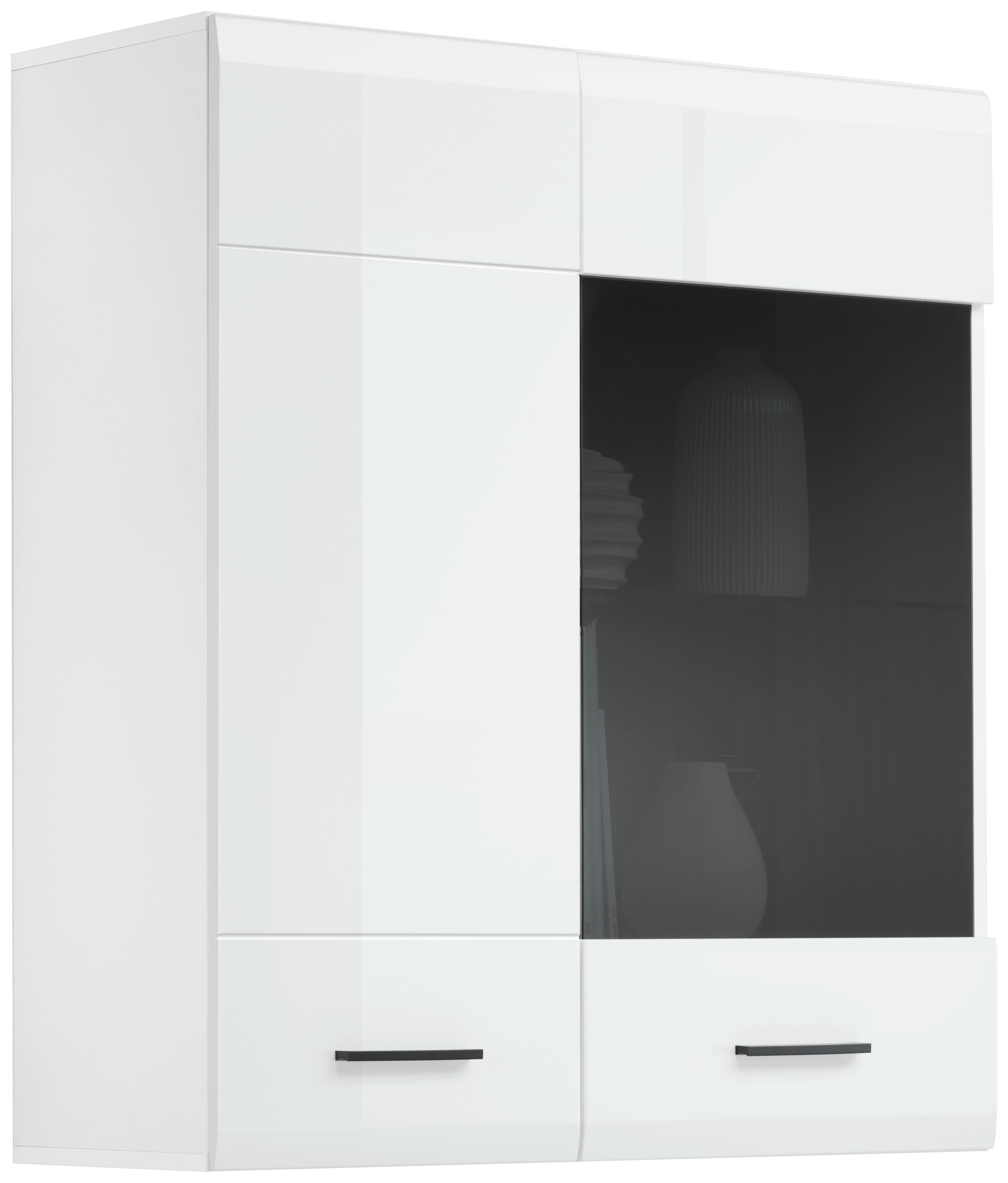 Viseča Vitrina Avanti, Antracit, Bela - bela/antracit, Moderno, umetna masa/steklo (90/102/35cm) - Hom`in