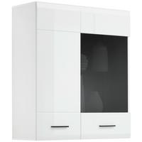 Viseča Vitrina Avanti, Antracit, Bela - bela/antracit, Moderno, umetna masa/steklo (90/102/35cm) - Hom`in