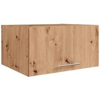 Aufsatzschrank Aileen in Eiche Artisan - Silberfarben/Eiche Artisan, KONVENTIONELL, Holzwerkstoff/Metall (67,5/38/67,5cm) - Mömax