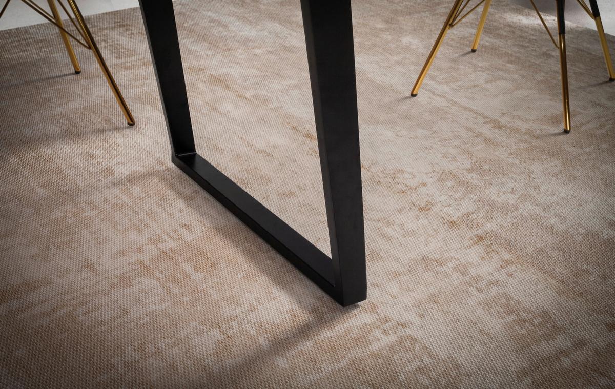 ESSTISCH WL7.256 - Schwarz/Akaziefarben, Modern, Holz/Metall (120/60/76cm) - MID.YOU