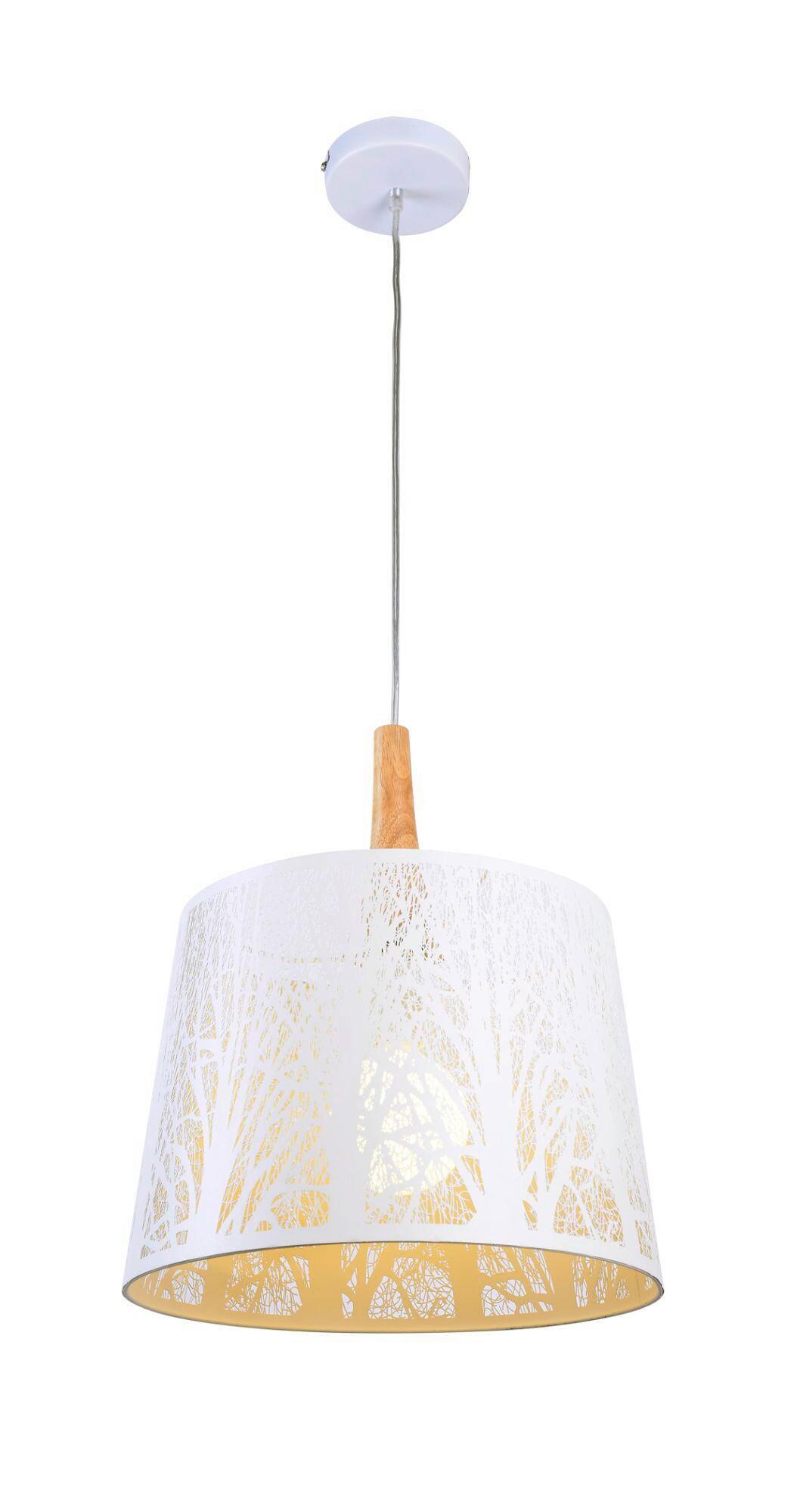 PENDELLEUCHTE LANTERN - Weiss, Trend, Holz/Metall (35/40cm) - MAYTONI
