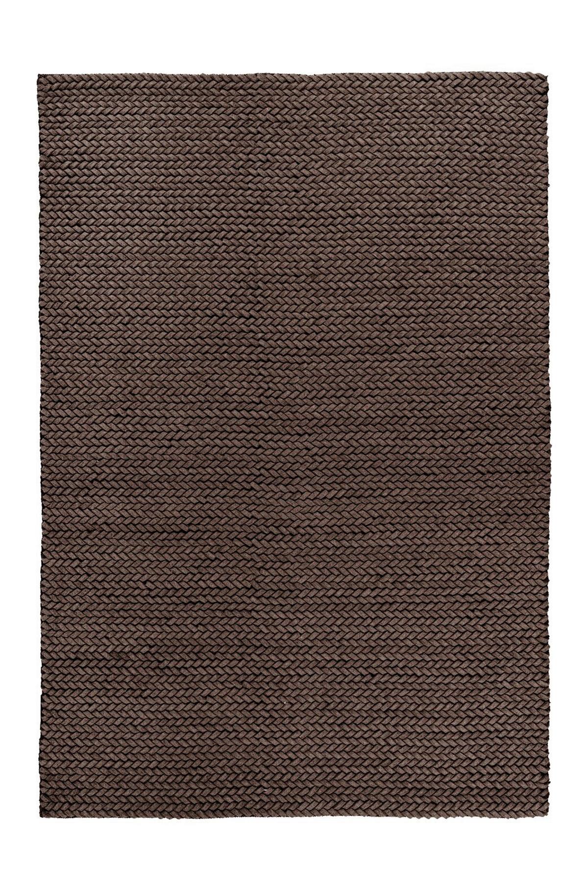 FLACHWEBETEPPICH ROBBIE 125 BRAUN - Braun, Konventionell, Textil (80/150cm) - Kayoom