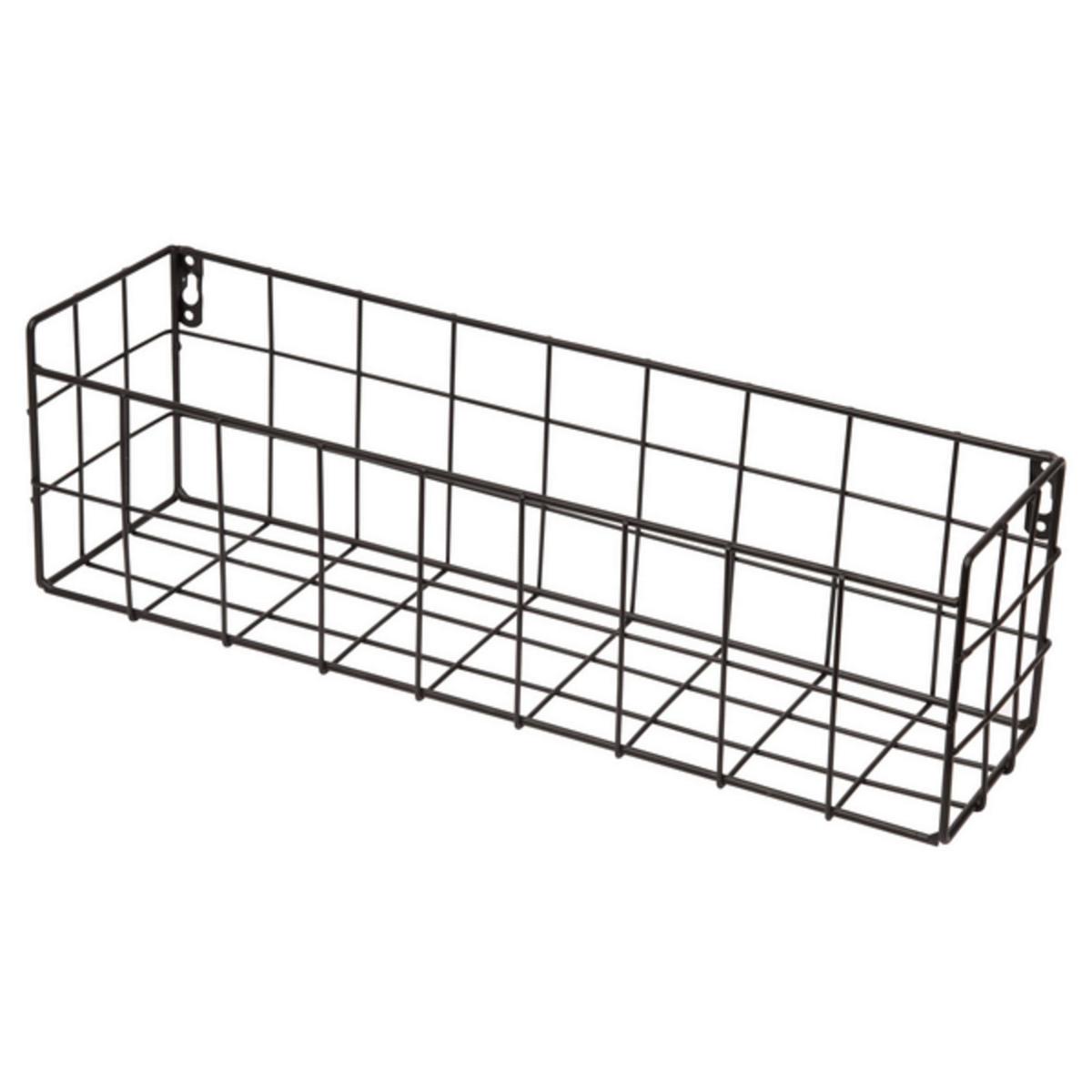 Stenski Regal Ludwig - črna, Moderno, kovina (40/12/10cm) - Mömax