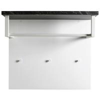 Panou cuier MUNDI - antracit/alb lucios intens, Modern, metal/material pe bază de lemn (82/71/35cm) - Premium Living