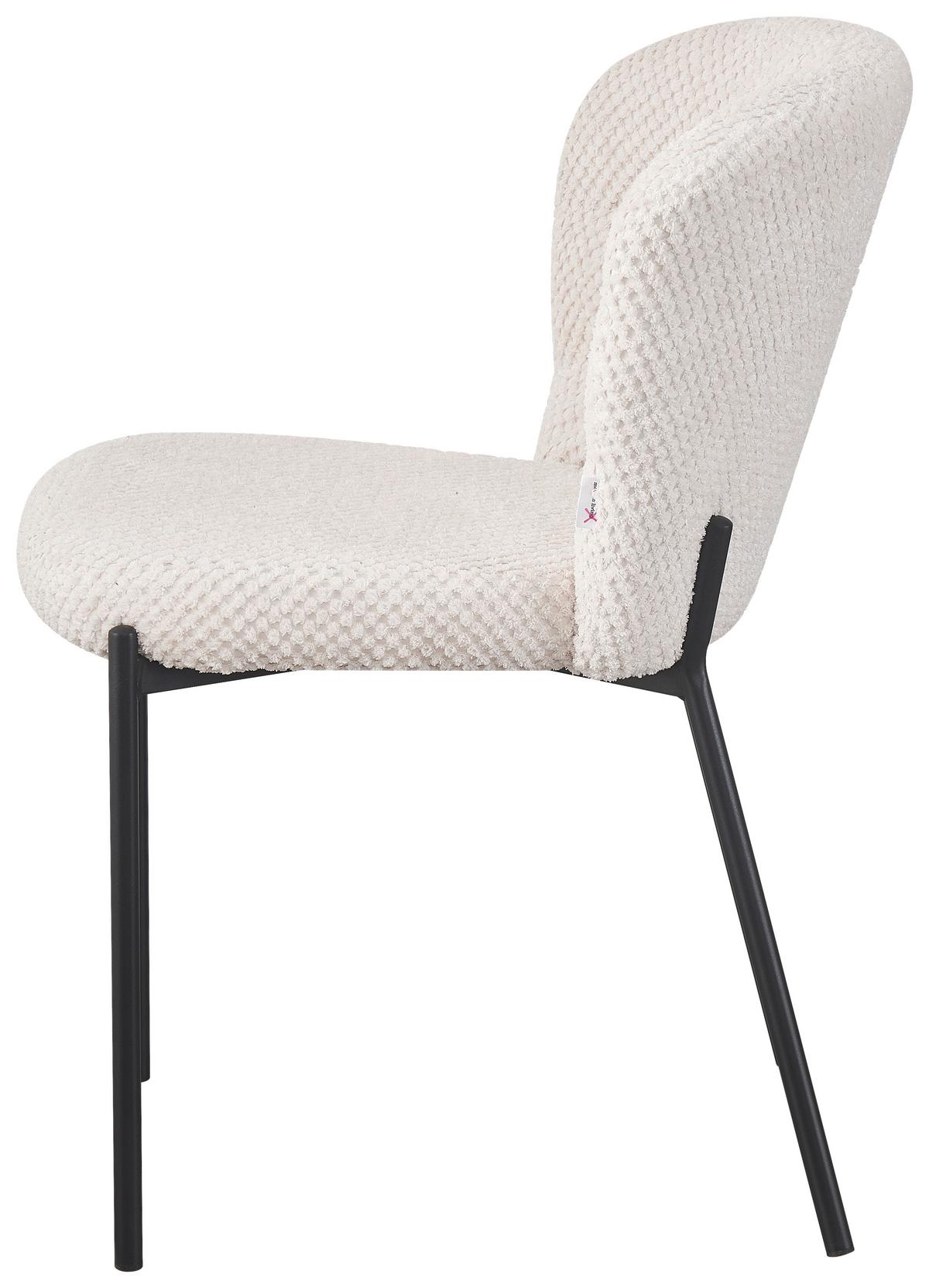 Stuhl Emily Beige - Beige/Schwarz, Lifestyle, Holz/Textil (55/79/59cm) - Mömax