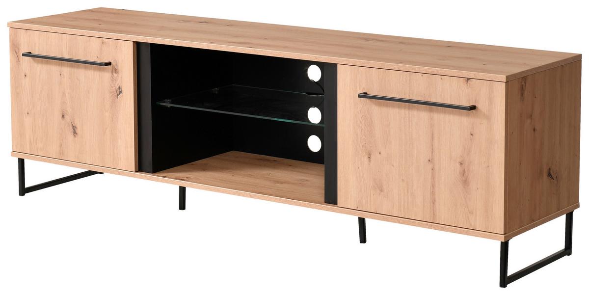 Tv-elem Sardinia - Artisan tölgy, Modern, faalapú anyag (170,5/54/42cm)