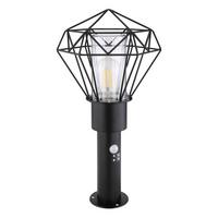 WEGELEUCHTE HORACE - Klar/Schwarz, Basics, Kunststoff/Metall (22,5/25,5/50cm) - Globo
