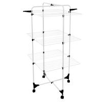 Emeletes Ruhaszárító Pro - fekete/fehér, műanyag/fém (71/65/136cm) - Premium Living