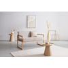 2-SITS SOFFA MALMÖ - ljusgrå/naturfärgad, Modern, trä/textil (120/75/69cm) - Mömax