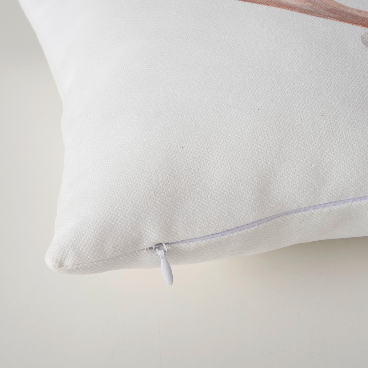 Zierkissen Aspen Braun/Weiß ca. 50x30cm - Braun/Weiß, ROMANTIK / LANDHAUS, Textil (50/30cm)