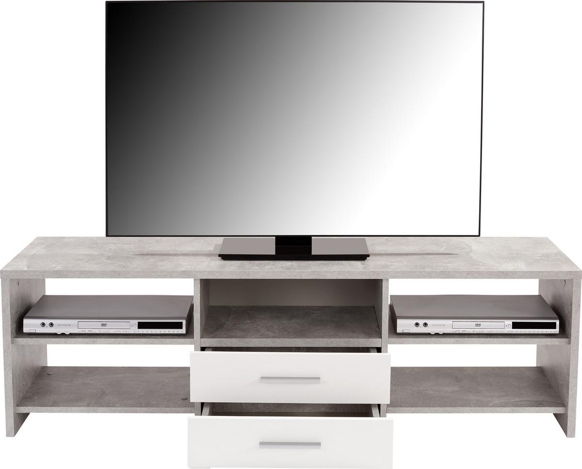 Mizica Za Hi-fi Naprave Tico, Siva, Bela - siva/črna, Moderno, kovina/umetna masa (150/45/40cm) - Mömax