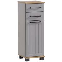 Spodnja Omarica Jelda, Platinasta Barva - platinaste barve/črna, Moderno, kovina/umetna masa (30,3/88,1/32,6cm) - Stylife
