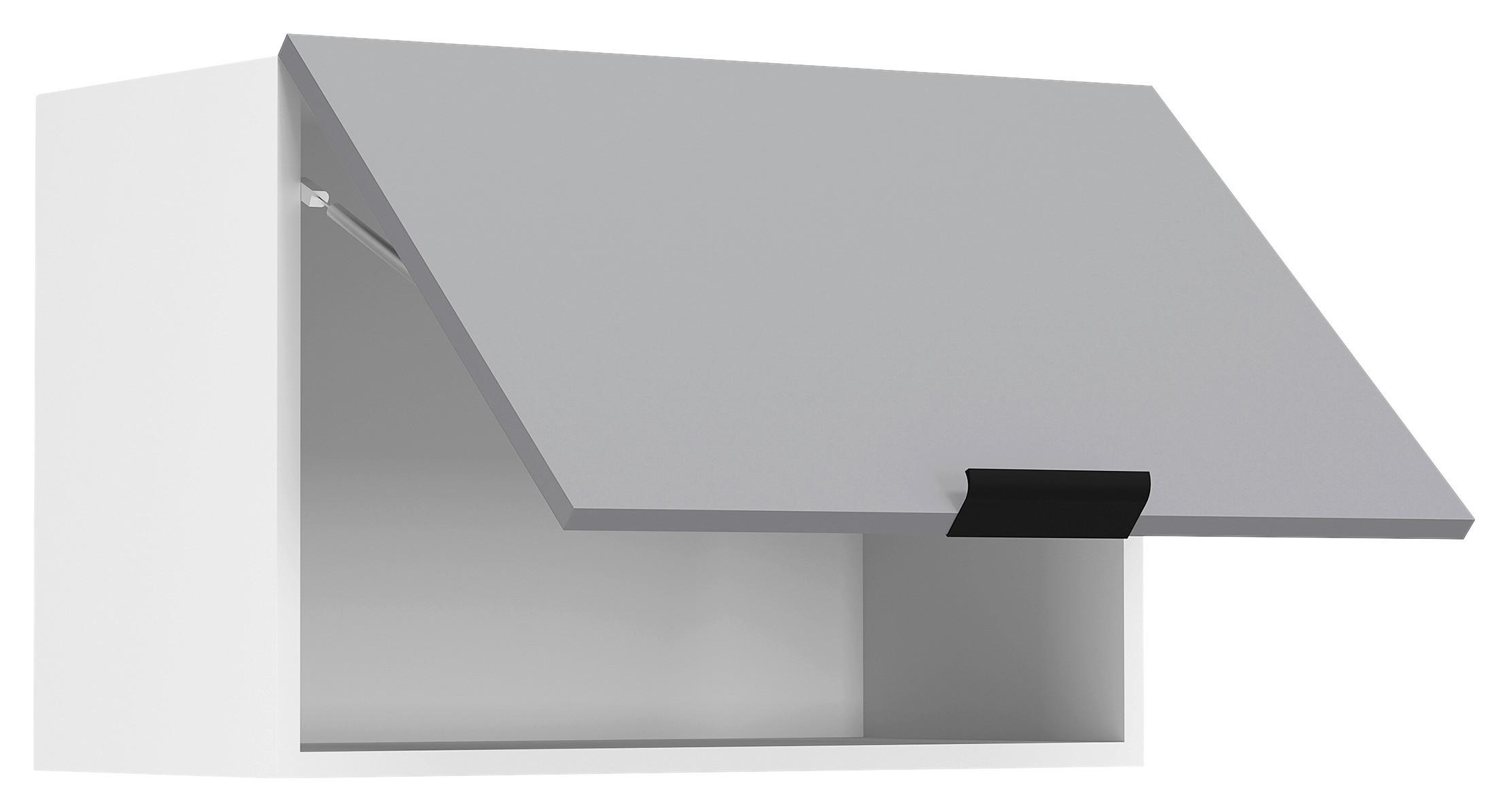 KÜCHENOBERSCHRANK FASOLA - Weiss/Anthrazit, Trend, Holzwerkstoff/Kunststoff (60/40/31cm) - MID.YOU