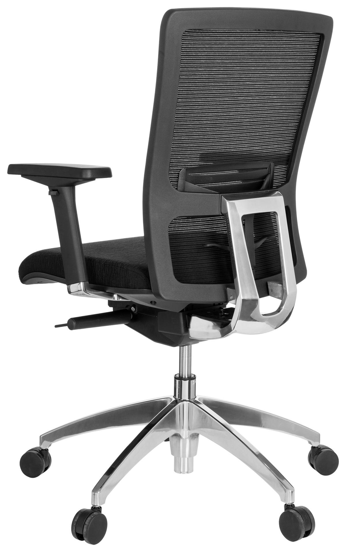 Pisarniški Stol Astra Base, Črna - črna/barve aluminija, Moderno, kovina/umetna masa (57/113/52cm) - MID.YOU