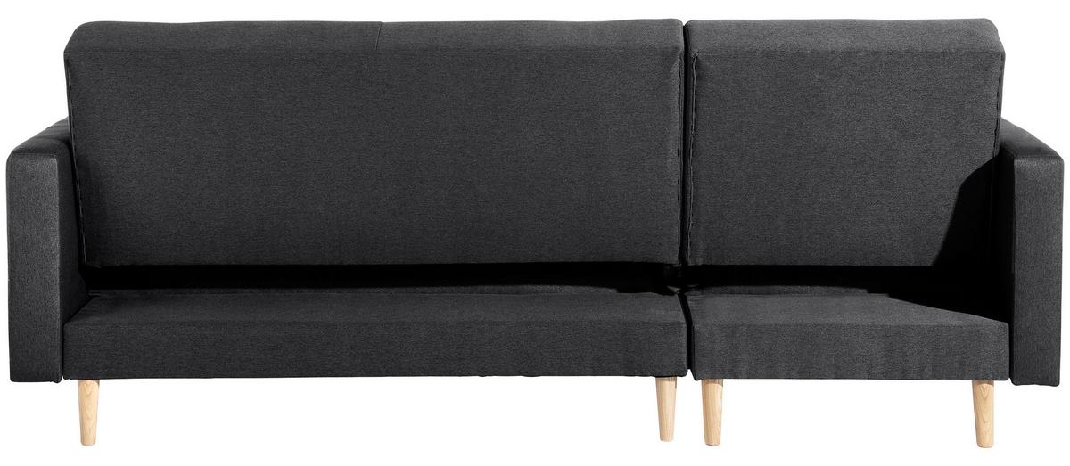 ECKSCHLAFSOFA EASY RELAX - Eschefarben/Graphitfarben, MODERN, Holz/Textil (223/152cm) - Max Winzer