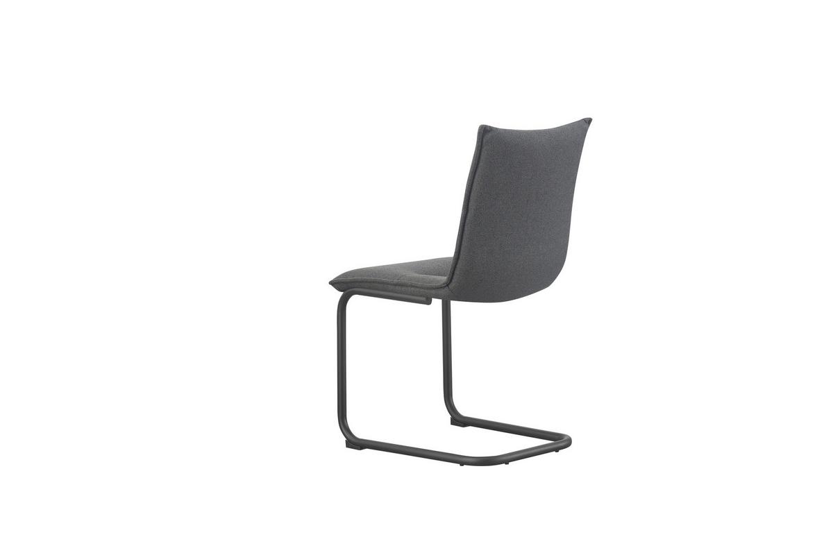 Set Nihajnih Stolov Sonja, Antracit, 2 Kos - črna/antracit, Moderno, kovina/tekstil (46/89/57cm) - MID.YOU