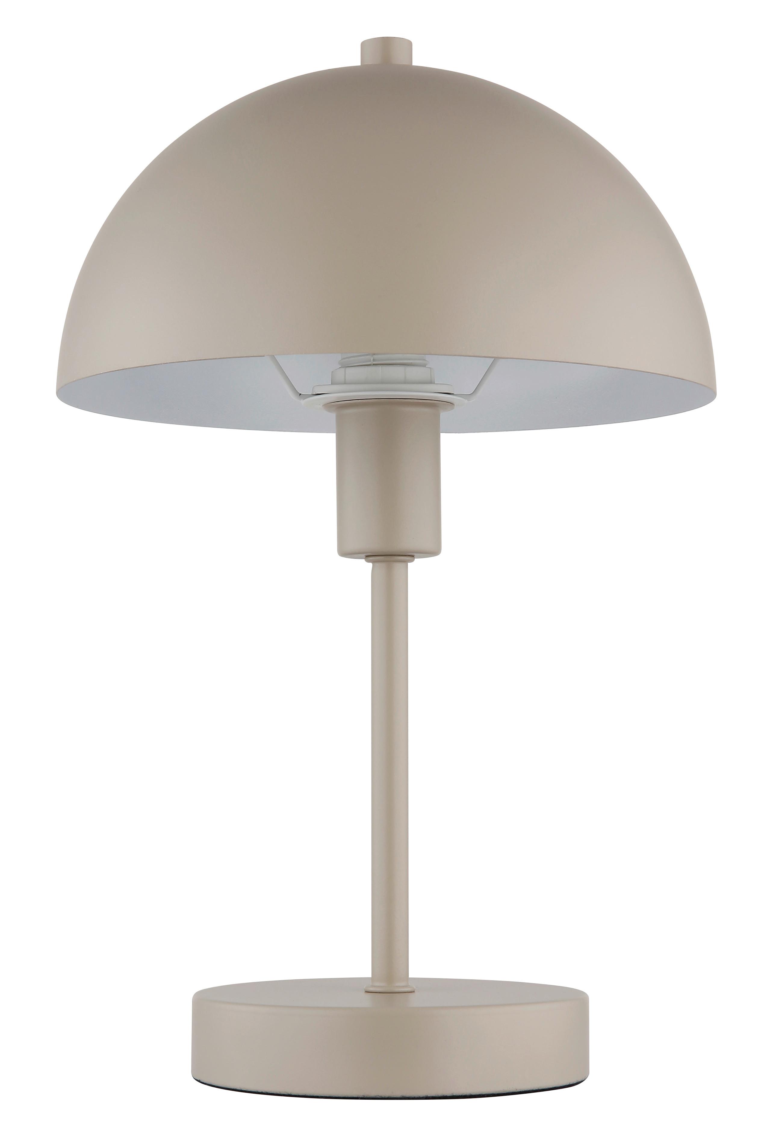 TISCHLEUCHTE 24009S ATOMA I - Sandfarben/Transparent, Design, Kunststoff/Metall (20/31cm) - Globo