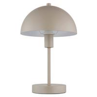 TISCHLEUCHTE 24009S ATOMA I - Sandfarben/Transparent, Design, Kunststoff/Metall (20/31cm) - Globo