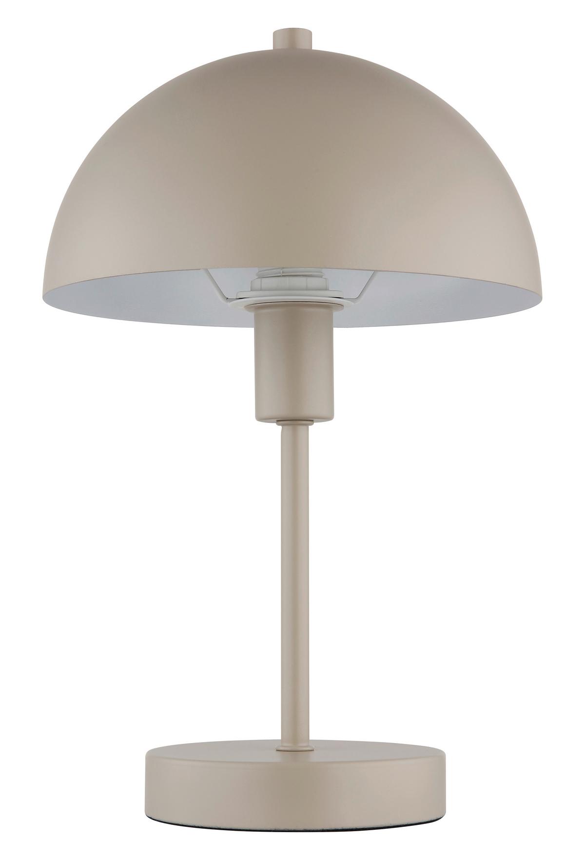 TISCHLEUCHTE 24009S ATOMA I - Sandfarben/Transparent, Design, Kunststoff/Metall (20/31cm) - Globo