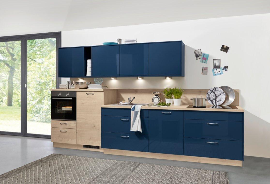 Küchenblock Star in Blau/Eiche - Blau/Wildeiche, MODERN, Holzwerkstoff - Express-Kuechen