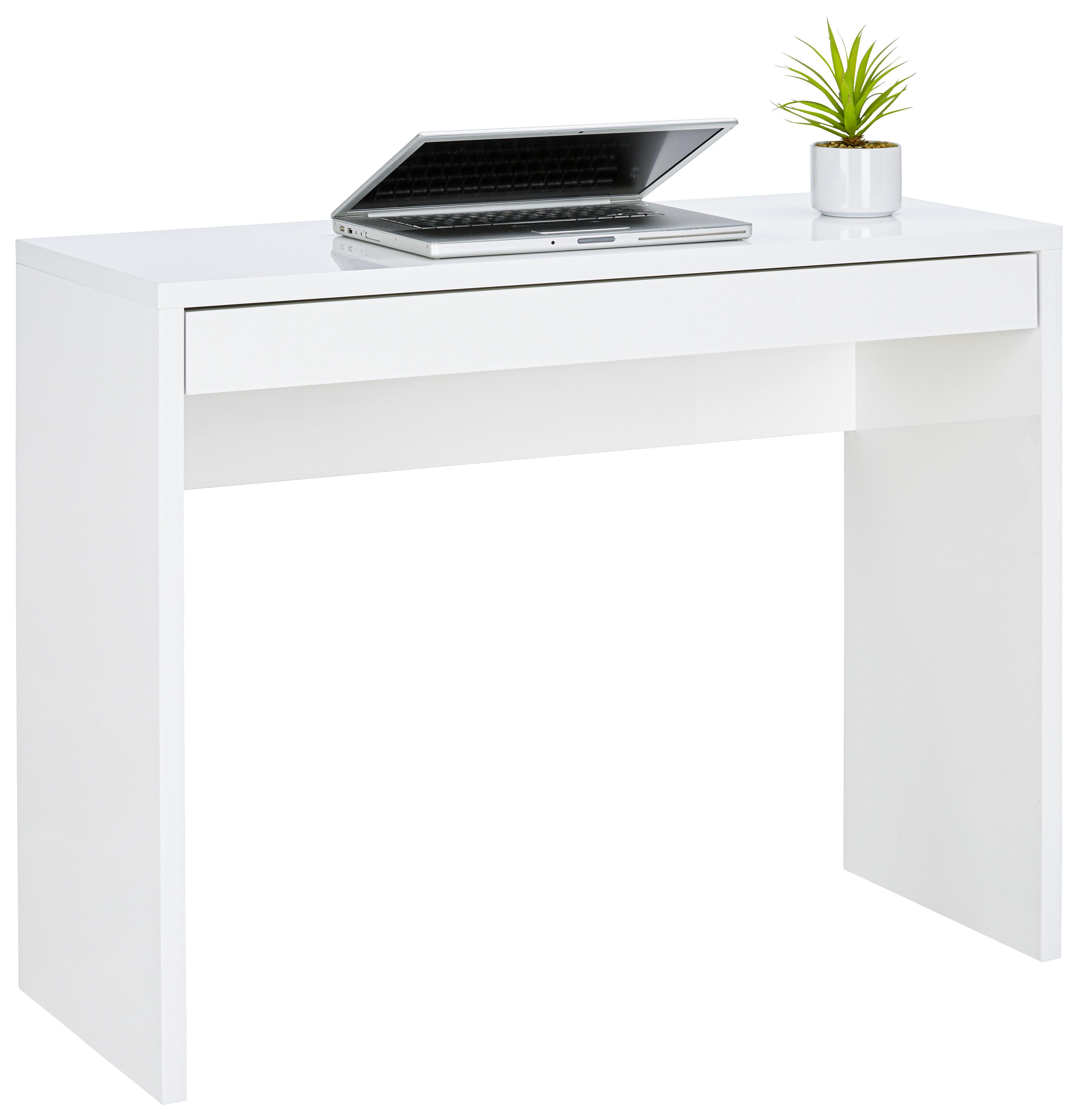 Schreibtisch in Weiß - Weiß, MODERN, Holzwerkstoff (100/80/40cm) - Modern Living