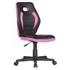 Jugenddrehstuhl Luan ca. 63x91x63 cm Pink,Schwarz - Pink/Schwarz, MODERN, Kunststoff/Textil (63/91/63cm) - MID.YOU