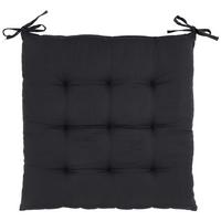 Sitzkissen Lola Schwarz ca. 40x40cm - Schwarz, Textil (40/40/4cm) - Mömax