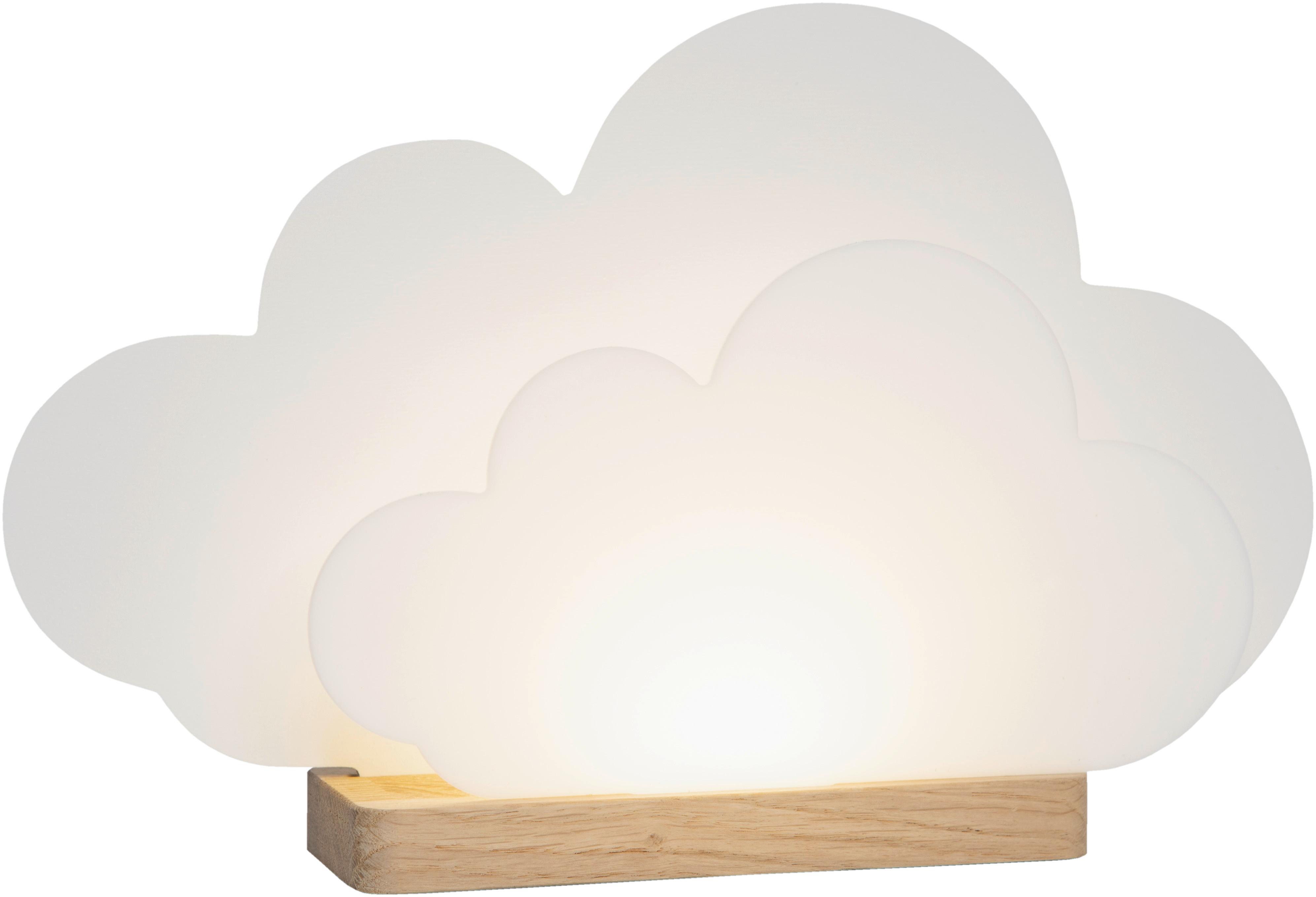 LAMPA STOŁOWA DZIECIĘCA 139219 - biały, Basics, tworzywo sztuczne/drewno (20/35/7cm)