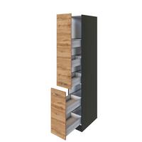 Held Apothekerschrank ca. 30 cm Eichefarben - Eichefarben/Anthrazit, MODERN, Holzwerkstoff/Metall (30/200/60cm) - Held