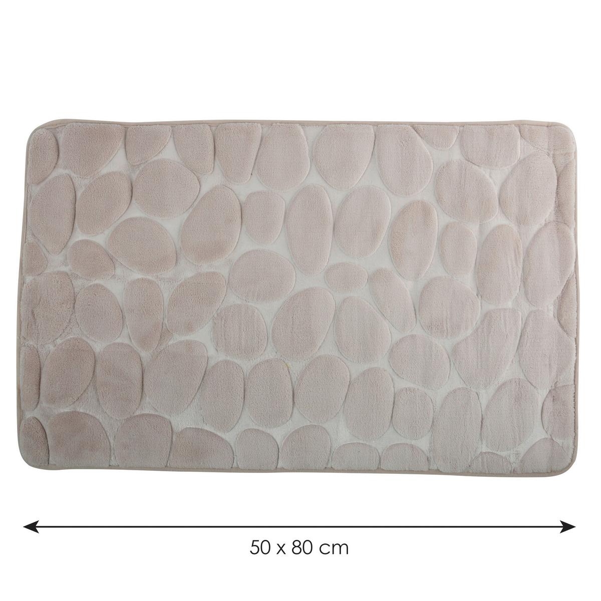 Badteppich 141060 Kiesel - Beige, Konventionell (50/80cm) - Spirella