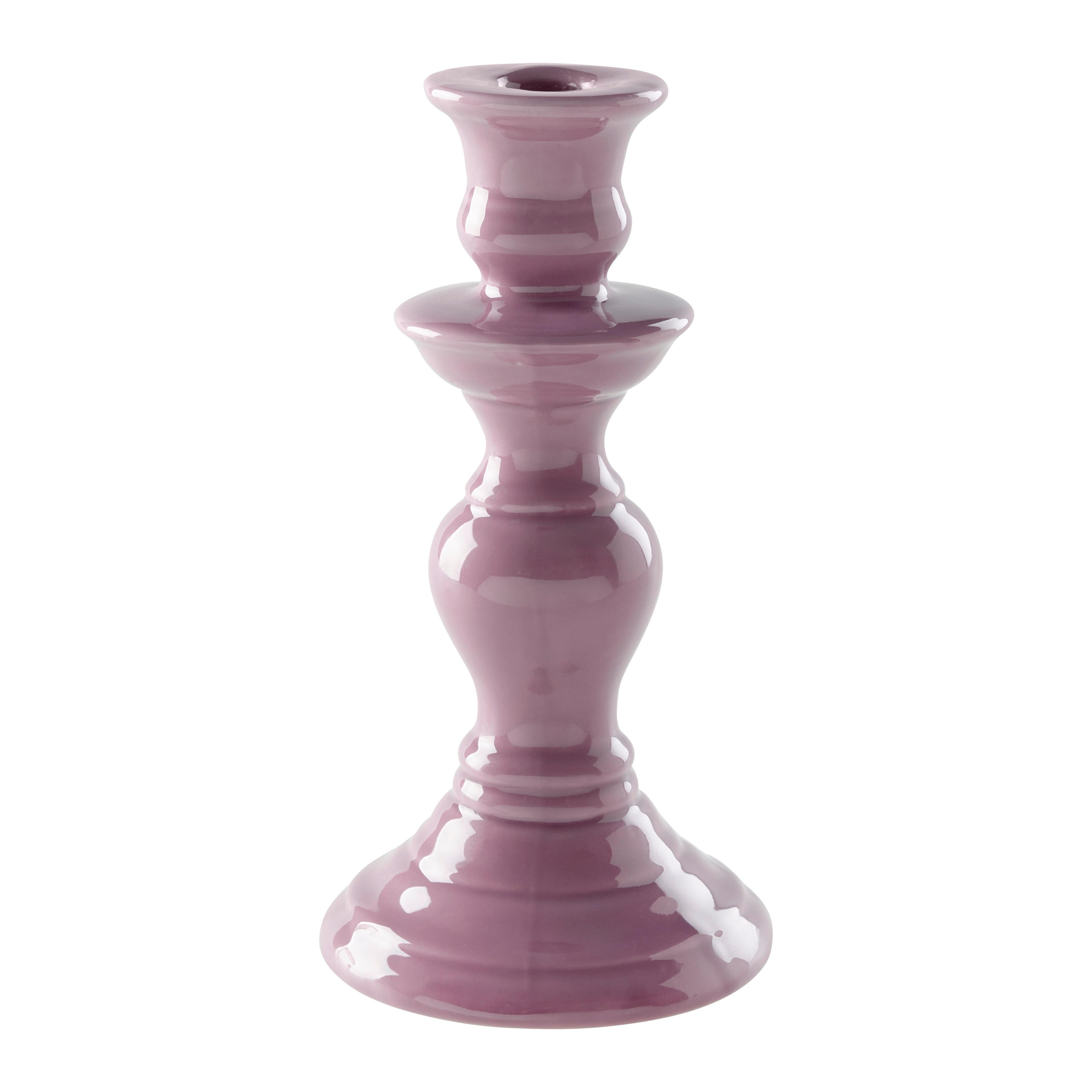 Kerzenhalter Nelly Flieder - Flieder, MODERN, Keramik (10/10/20cm) - Mömax