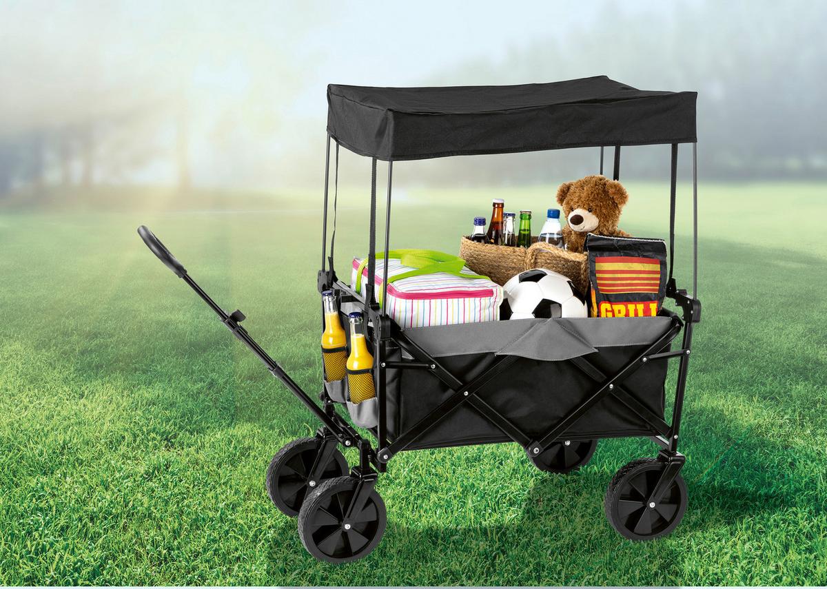 Strandkocsi Easymaxx - fekete, műanyag/textil (73,5/51/95,5cm) - TV - Unser Original